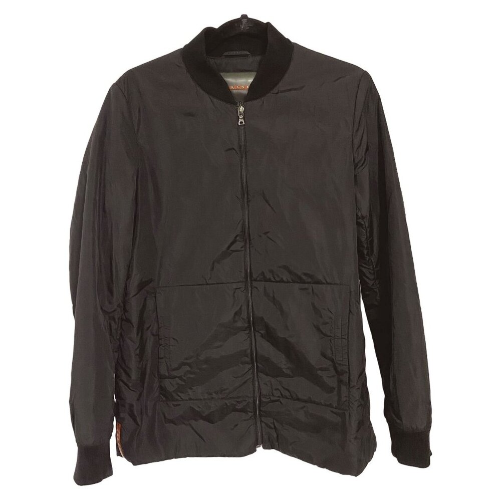 Prada Sport Black Bomber Jacket Art. 28021.1 IT 46 US S